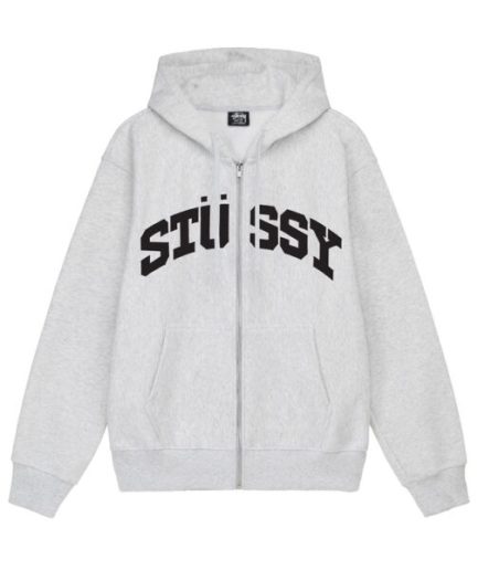 BLOCK SPORT ZIP HOODIE GREY