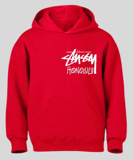 Stussy Honolulu Red Hoodie