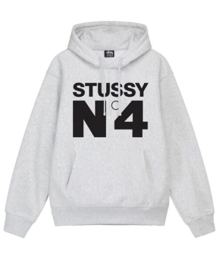 NO 4 HOODIE GREY