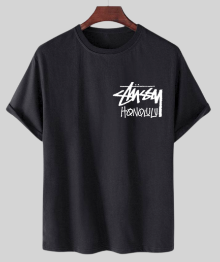 STUSSY HONOLULU BLACK TEE