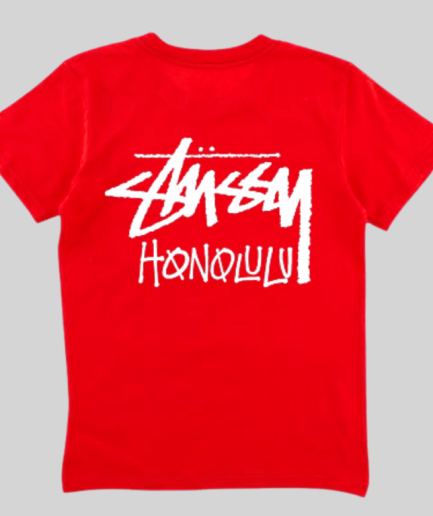 STUSSY HONOLULU RED TEE