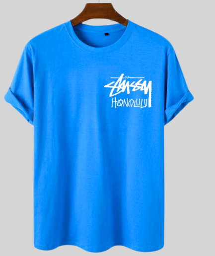 STUSSY HONOLULU BLUE TEE