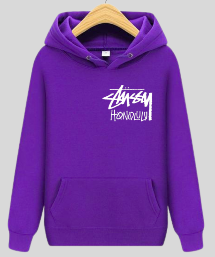 Stussy Honolulu Purple Hoodie