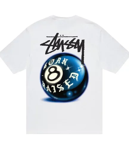 Stussy Born X Raised 8 ball Shirt