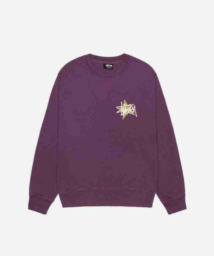 STÜSSY STAR CREW PIGMENT DYED SWEATER