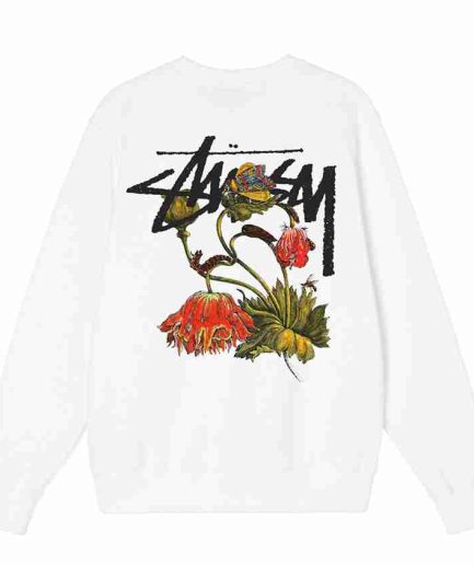 STUSSY WITHERED FLOWER CREW SWEATER