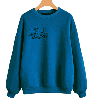 STUSSY BLACK PUMP SWEATSHIRT