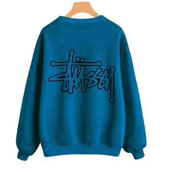 STUSSY BLACK PUMP SWEATSHIRT