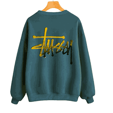 STUSSY CONTARST LOGO SWEATSHIRT