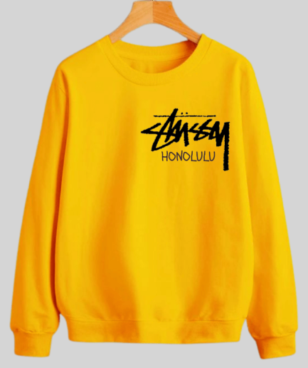 Stussy Honolulu Yellow Sweatshirt