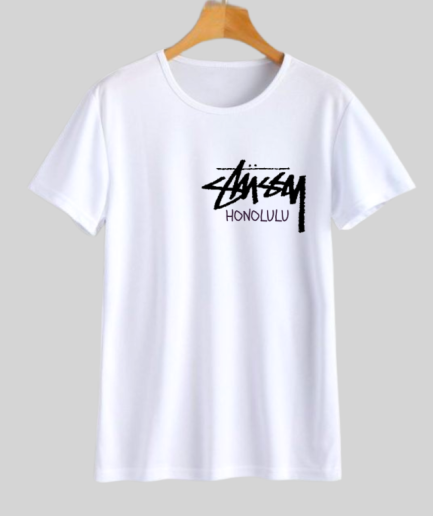 STUSSY HONOLULU WHITE TEE