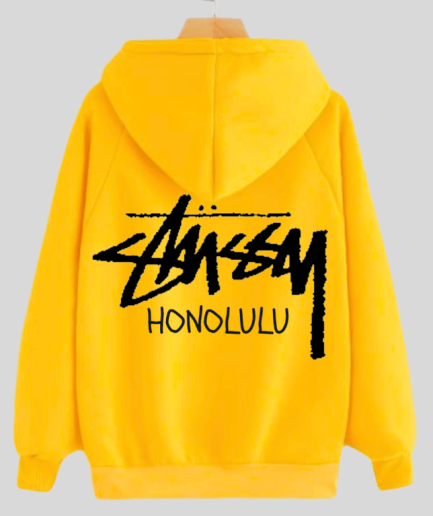 Stussy Honolulu Yellow Hoodie