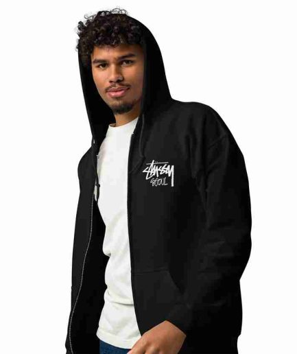 Unisex Stussy Seoul Zip Hoodie